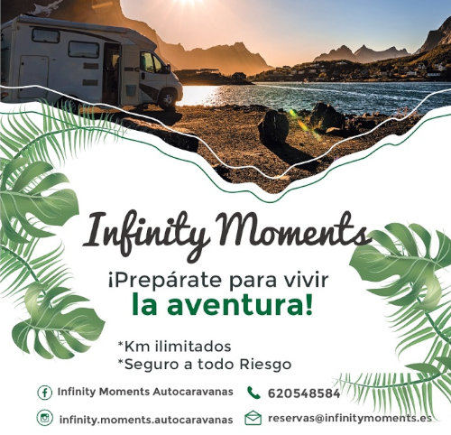 Bienvenido a Infinity Moments, nos dedicamos al alquiler de autocaravanas en Murcia y Alicante.